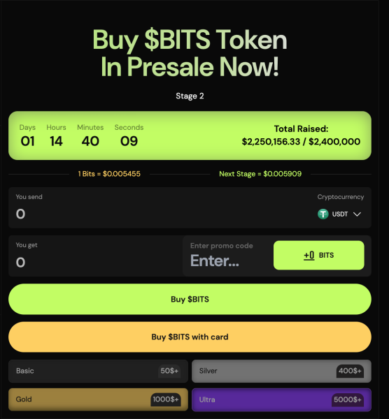 Bitswapix Announces Completion of First Phase of Token Presale