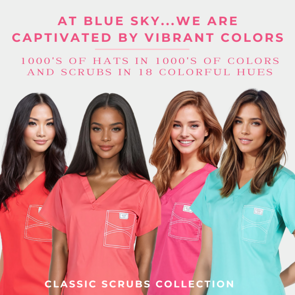 Blue Sky Scrubs Adds Fresh Spring Colors to Women’s Scrubs Collection