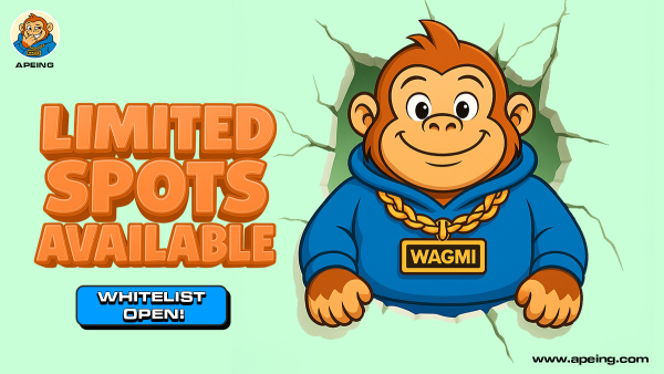 From XRP Dips to Hedera Stability: How Apeing’s Whitelist Is Poised to Dominate the Next Wave of New Crypto Coins