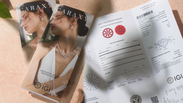 IGI and CARAXY co-branded diamond certification