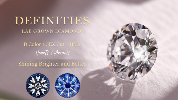 CARAXY definities lab grown diamonds feature d color and hearts and arrows 3ex cut