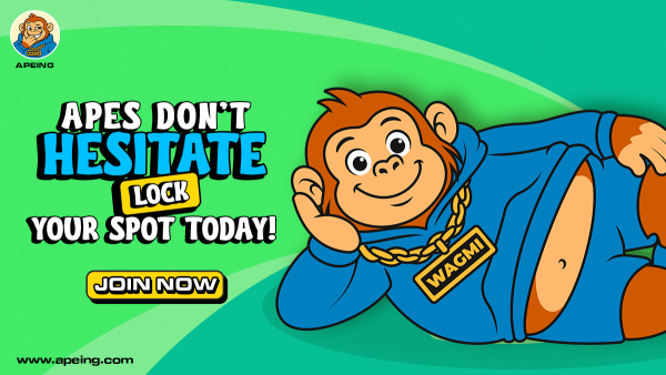 APEING’s Best Meme Coin Whitelist Soars Among the Top 7 Coins