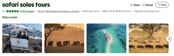 safari soles tours best rated operator in tanzania