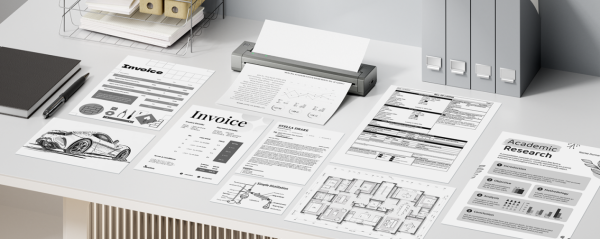 Phomemo G100 Pro advanced thermal technology and 300 DPI ultra-high resolutio