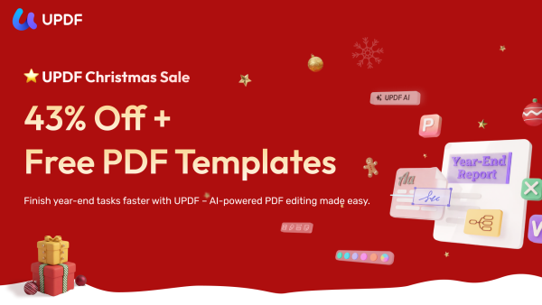 Celebrate the Joy of Creation this Christmas with UPDF – Free PDF Templates for Every Purchase