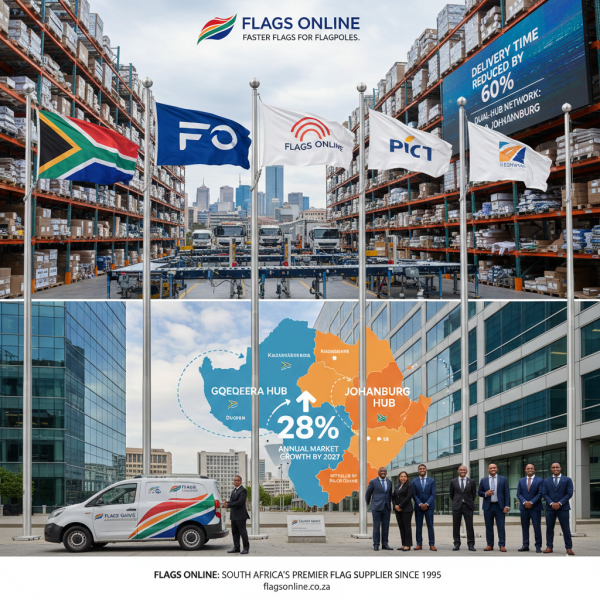 Flags Online Establishes Regional Hubs in Gqeberha and Johannesburg for Faster Flags for Flagpoles Deliver