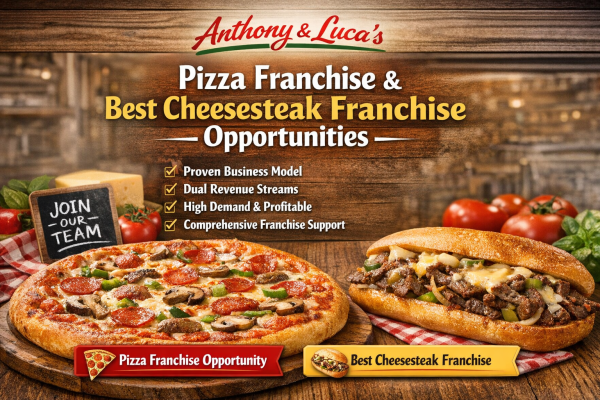 Anthony & Luca’s Pizza Franchise: A Proven Opportunity in Pizza and the Best Cheesesteak Franchise