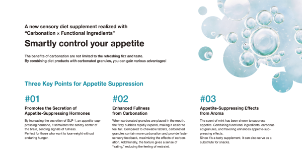 A smart way to control appetite through a dietary supplement with the functional ingredient Metaboloid (lemon verbena + hibiscus), recipient of the NutraIngredients Award