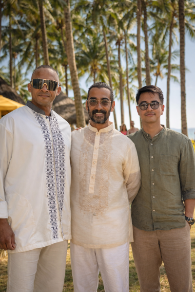 Tony Deoleo, Raymond Bagatsing, and RK Bagatsing Reunite for Family Beach Wedding in Boracay After 12 Years