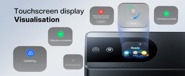 The PM64D features an upgraded touchscreen interface, providing real-time status updates and clear visual guidance