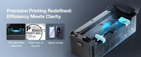 Phomemo PM64D Shipping Label Printer Adds Touchscreen Interface for High-Volume Fulfillment