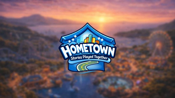 Hometown cooperative family game logo and city building experience