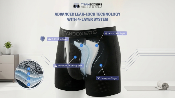 Titan Boxers Introduces Reusable Incontinence Underwear for Everyday Leak Support
