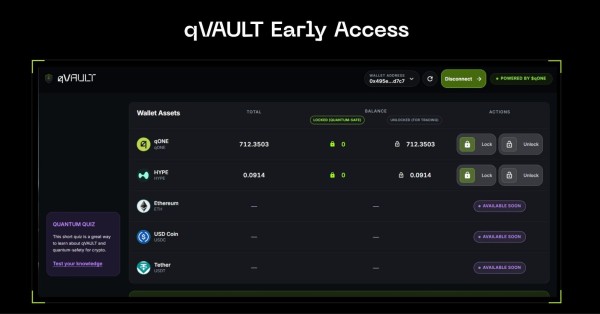 Early Access of qVAULT is Now Open – Giving Hyperliquid Holders Post-Quantum Self-Custody