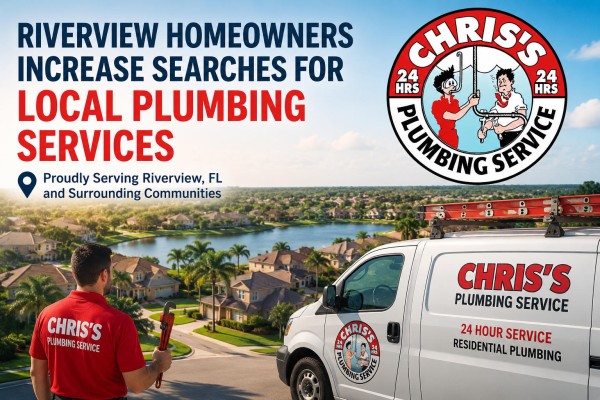 Riverview Homeowners Increase Searches for Local Plumbing Services