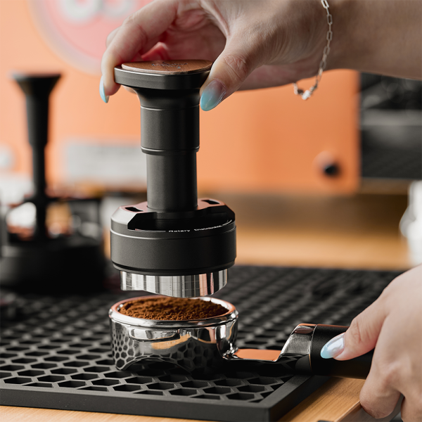 The IKAPE Unipress is compatible with contemporary espresso workflows