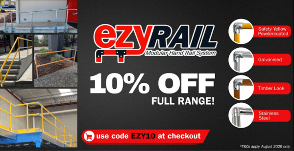 SafetyXpress August Promotion: 10 Percent Off Ezyrail & Bonus Gift