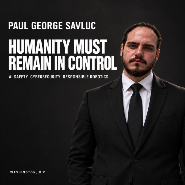 Paul George Savluc Calls for a Human-First Global Framework for AI Safety, Cybersecurity and Responsible Robotics