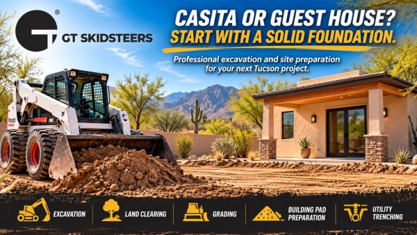 Building a Casita in Tucson - Start with Professional Excavation and Site Preparation