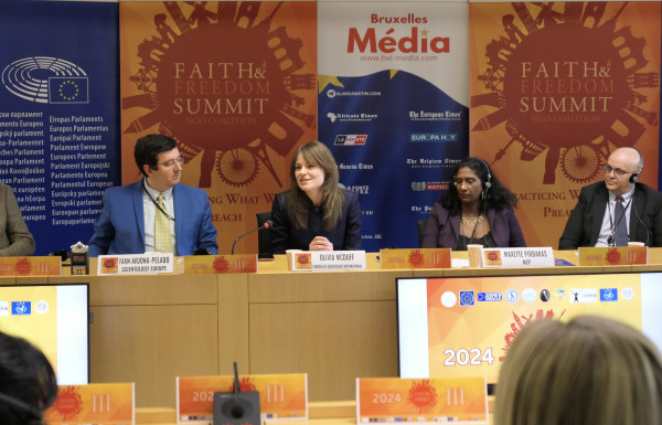 Scientology representatives spoke at European Parliament about their humanitarian campaigns in Europe