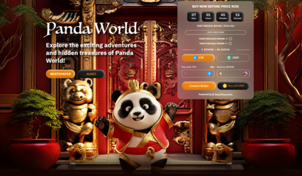 Pre-sale is now open for the highly anticipated Panda World's beneficial ERC20 Memecoin.