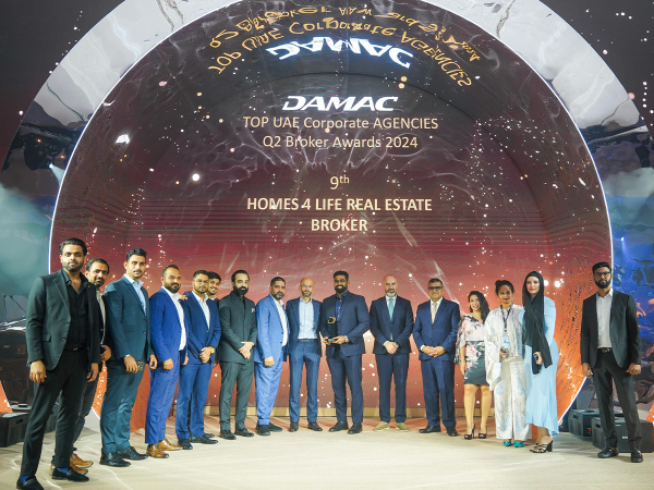 Homes 4 Life Real Estate Recognized at DAMAC Broker Awards for Exceptional Sales Performance