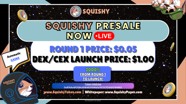 Squishy Announces Launch of SQUISHY Crypto Presale and Unique Web3 Features