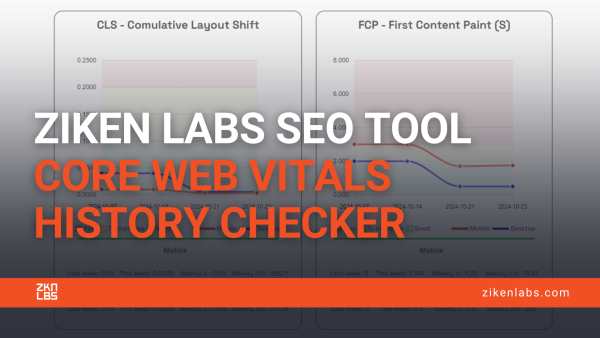 Ziken Labs introduces a new SEO tool: The Core Web Vitals History Checker