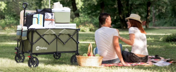 Experience Outdoor Convenience with Sekey's Sturdy Folding Wagon