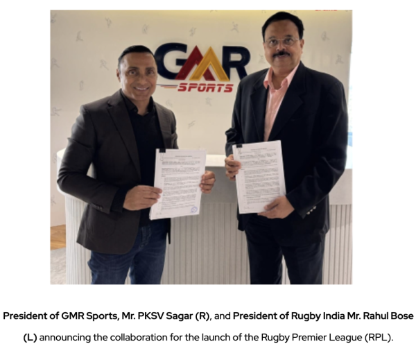 GMR Sports Announces Historic Partnership with Rugby India to Launch Rugby Premier League