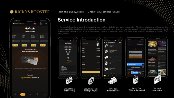 Rickys Booster Delivers Professional-Grade Services for Miners, Making it One of the Top Choices for Cloud Mining in 2025