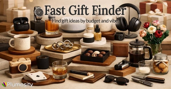 Fast Gift Finder by Plumosity: Two Inputs, No Sponsored Ranking, Short Lists by Design
