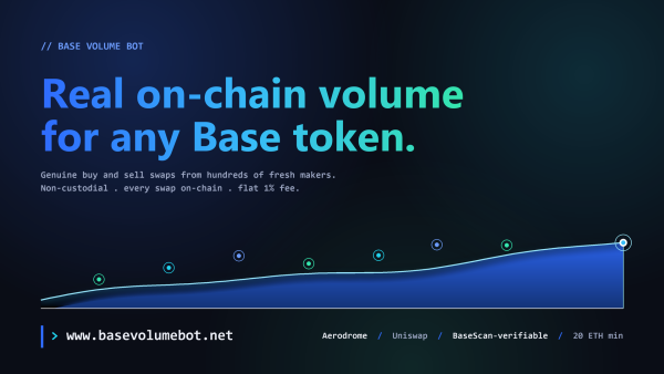 Base Volume Bot Launches Non-Custodial Engine for Real On-Chain Volume on Base