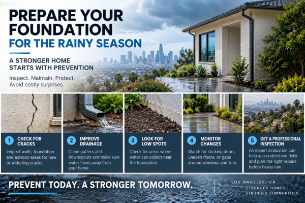 Best Foundation Repair in Los Angeles, CA: LA Foundation Prepares Homes for Rainy Season