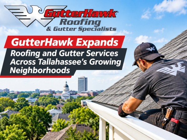 GutterHawk Expands Roofing and Gutter Services Across Tallahassee’s Growing Neighborhoods