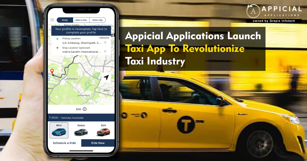 Appicial Applications Launch Taxi App To Revolutionize Taxi Industry