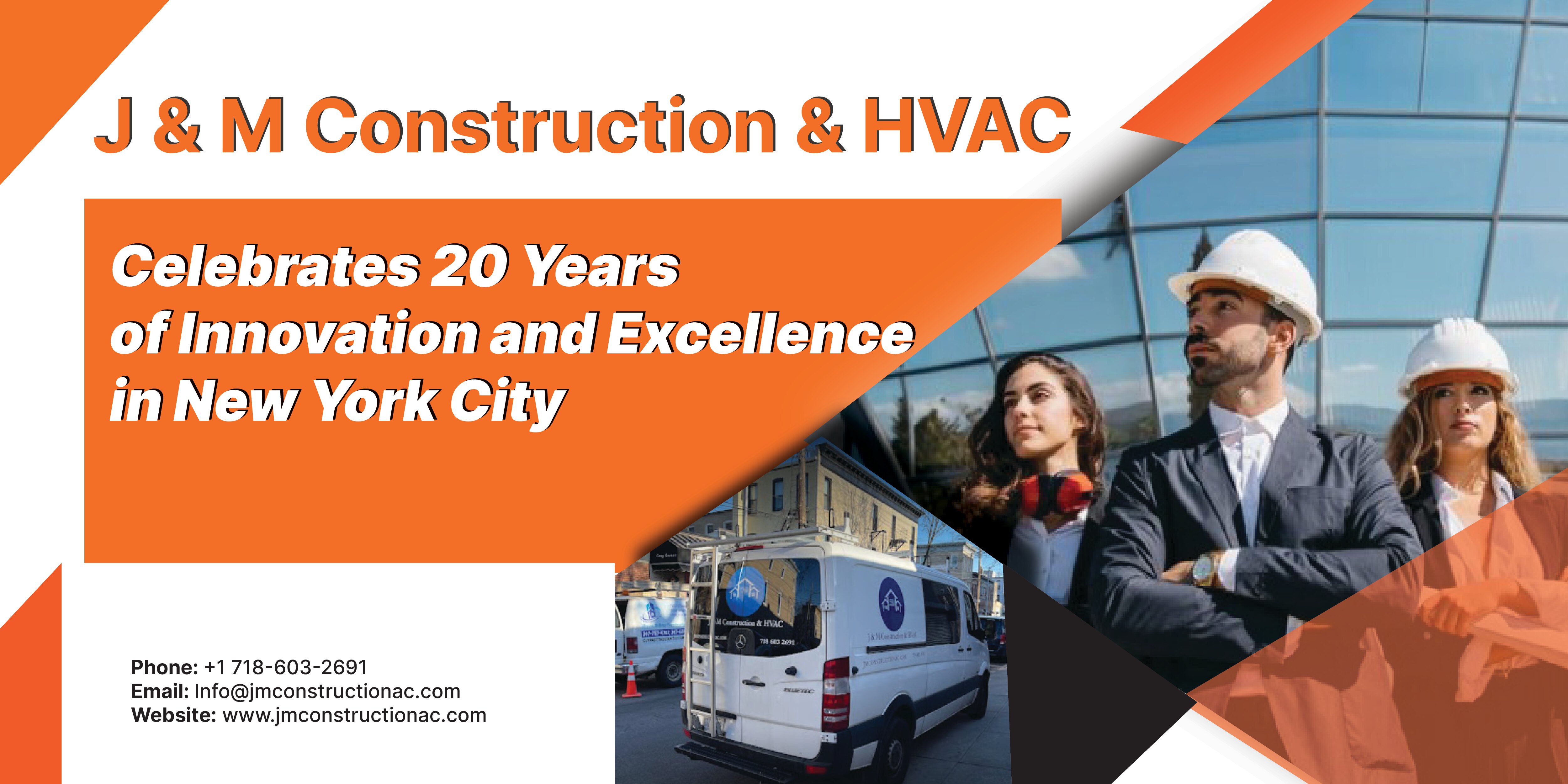 J & M Construction & HVAC Celebrates 20 Years of Innovation and Excellence in New York City