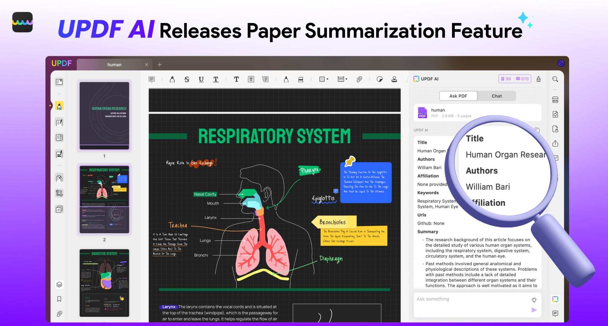 UPDF AI Releases Paper Summarization Feature to Enhance Your Knowledge with AI